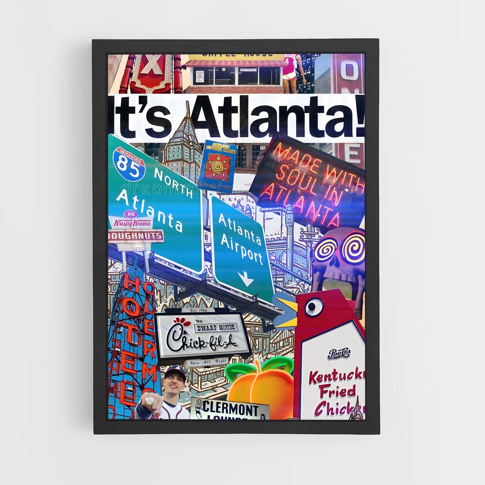 Poster Atlanta Passion – affiche Basketball (vue 2)